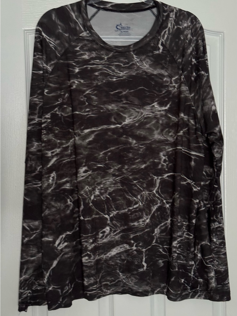 World Wide Sportsman Men’s Black Mossy Oak Elements Fishing Performance Shirt XL